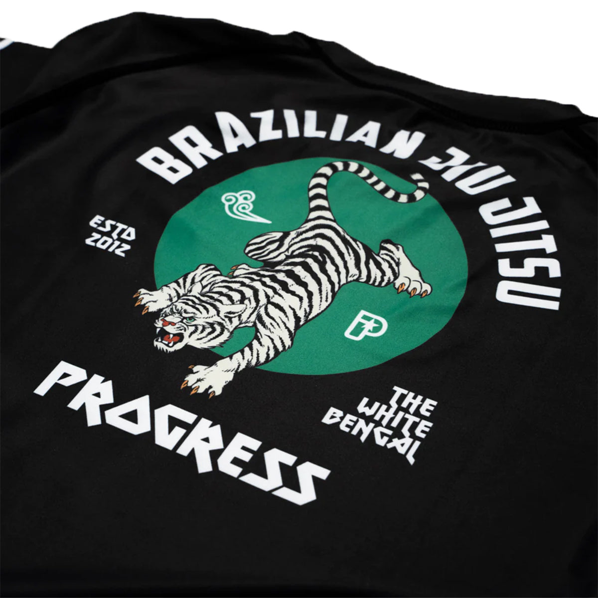 Progress Jiu Jitsu Bengal Hybrid No Gi Rash Guard - Black/Green