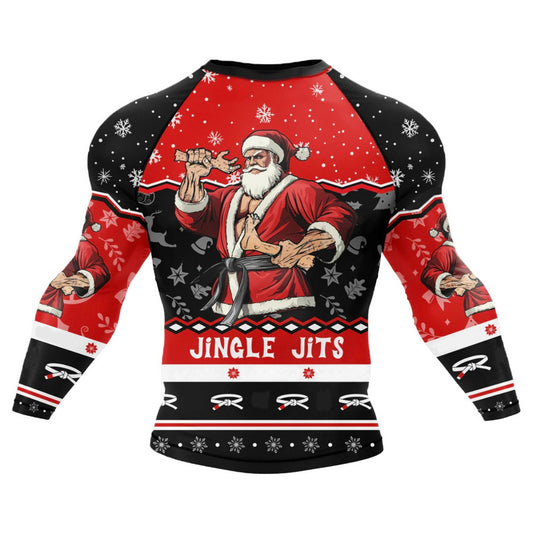 Jingle Jits Premium BJJ / MMA Rash Guard - LONG OR SHORT SLEEVE - MADE TO ORDER 2 WEEK DISPATCH
