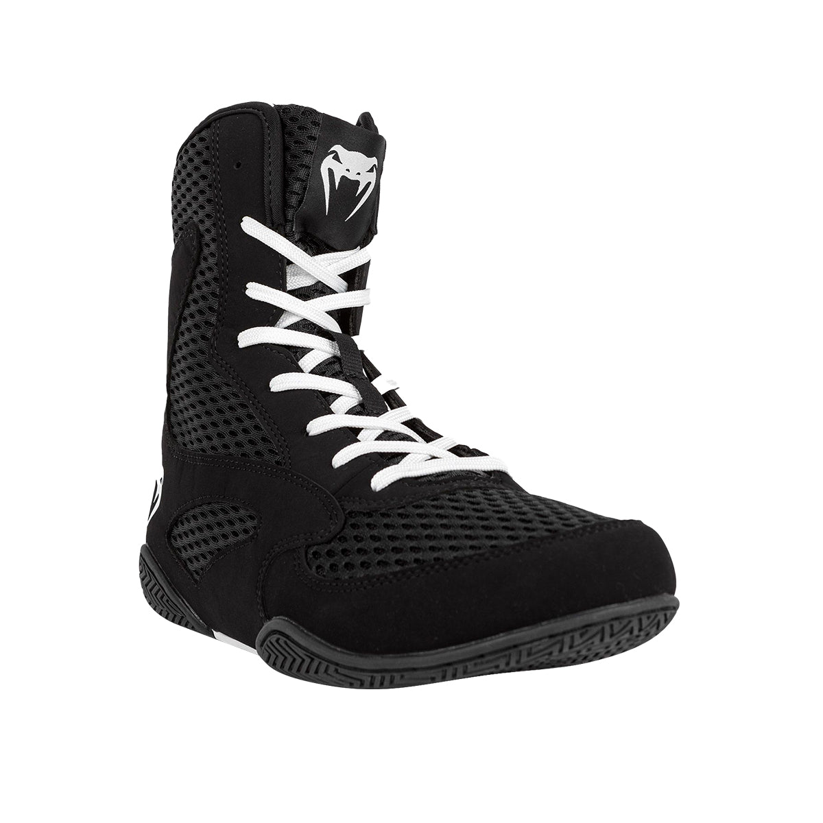 Venum Contender Mid Cut Boxing Shoes - Black