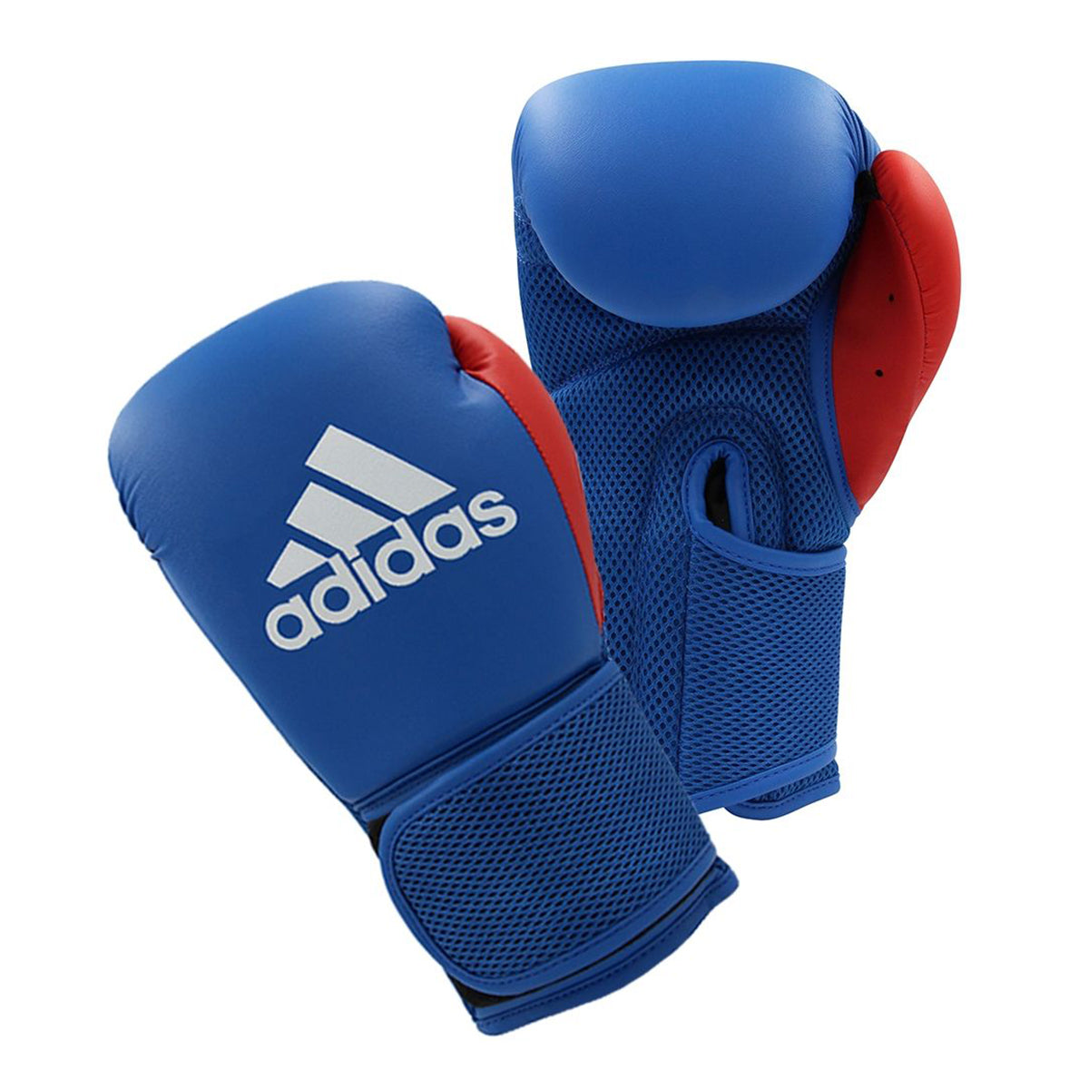 Adidas Kids Blue 6oz Mesh Boxing Gloves & Focus Mitts Set