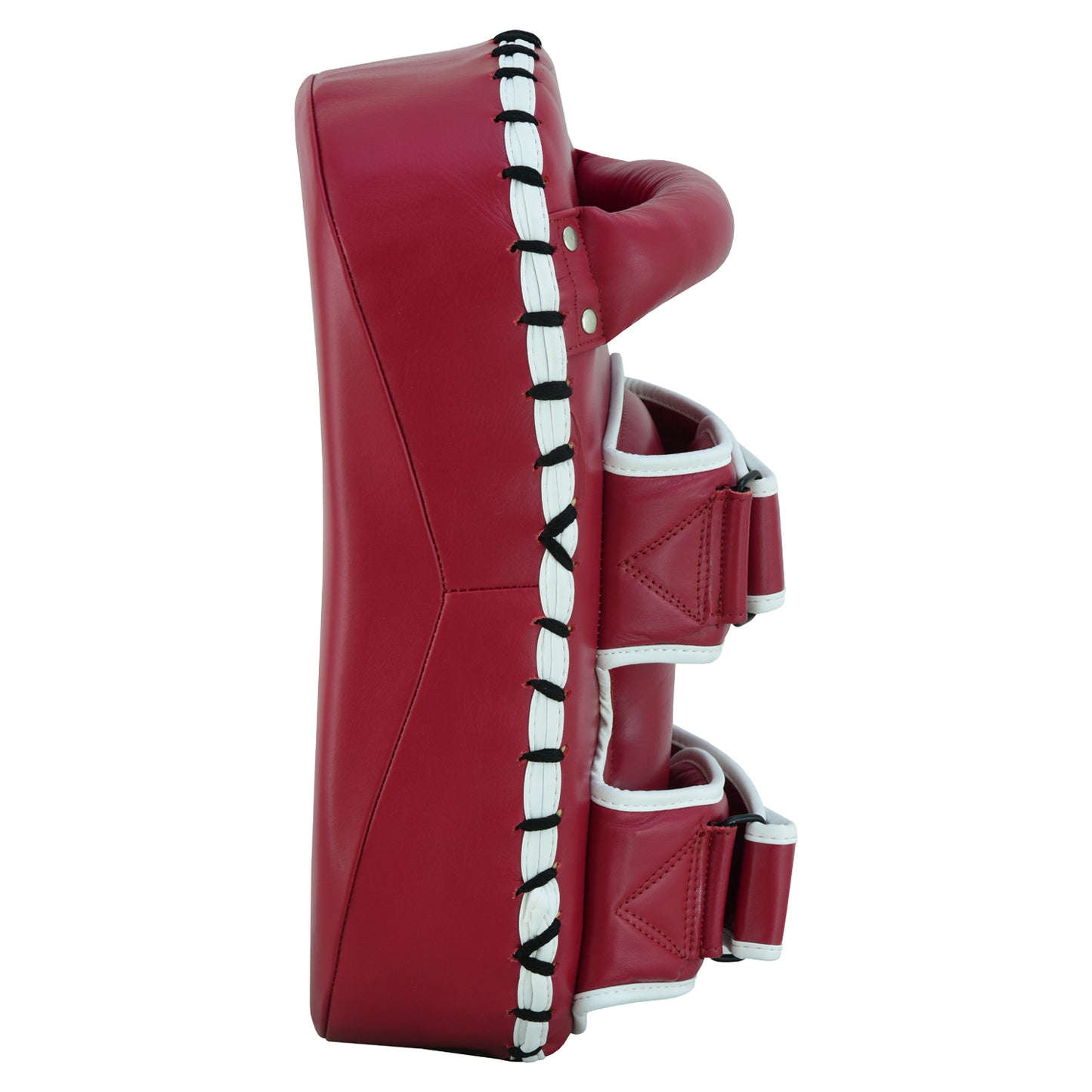 Playwell Elite Deluxe " Maroon Series " Leather Curved Thai Pad