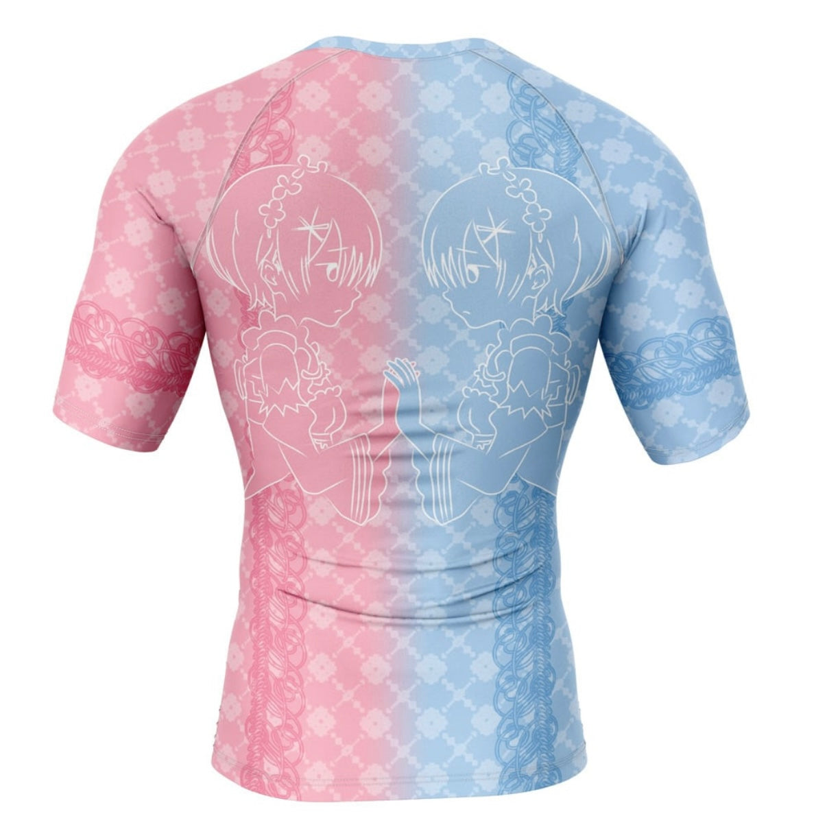 Re:Zero Rem And Ram Premium Short Sleeve Rash Guard - MADE TO ORDER 2 WEEK DISPATCH