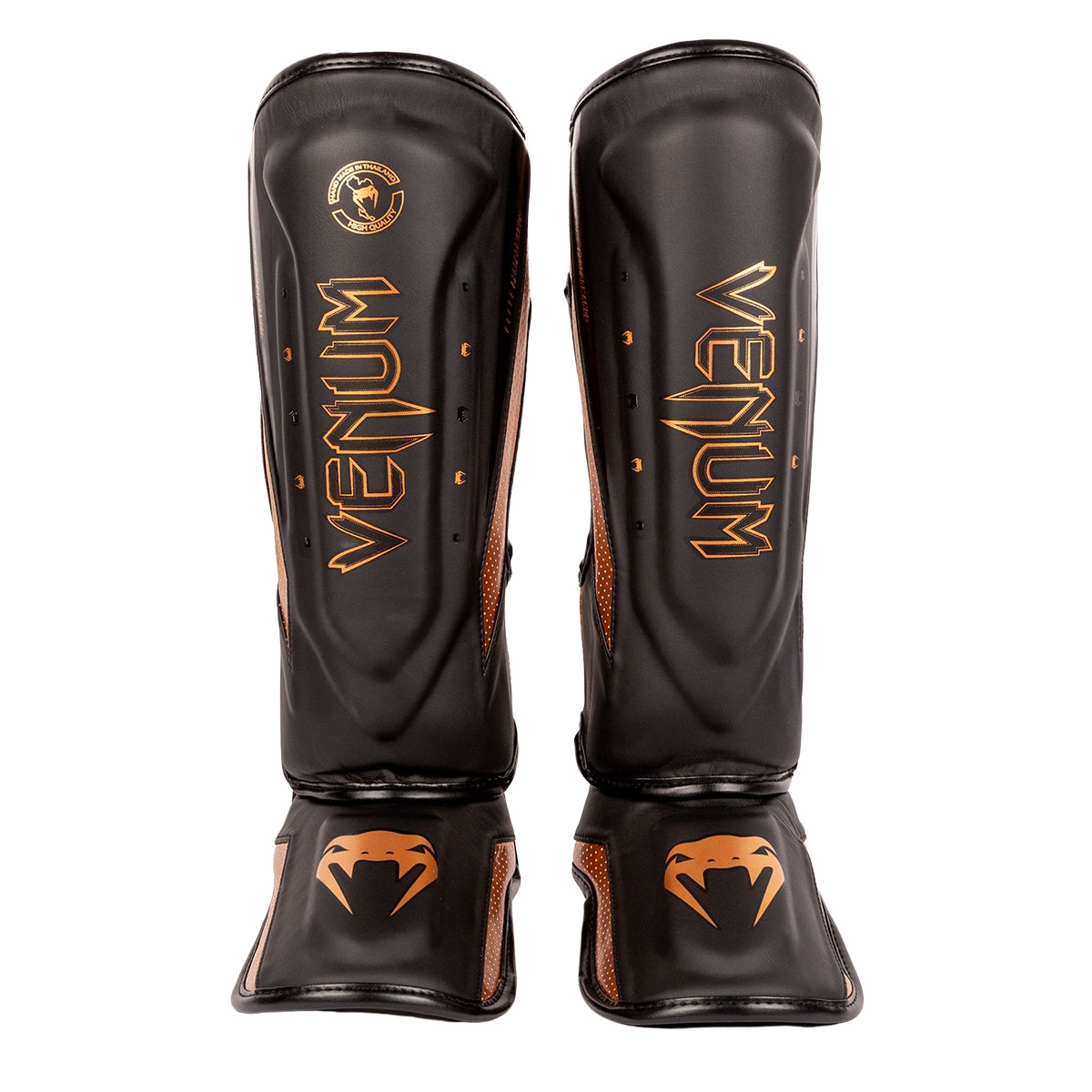 Venum MMA Muay Thai Elite EVO  Shin Guards - Black/Gold