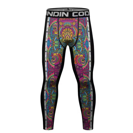 Psychedelic Premium Compression Spats for BJJ, MMA, Wrestling, CrossFit, Yoga, Running, Cycling, and More - MADE TO ORDER 2 WEEK DISPATCH