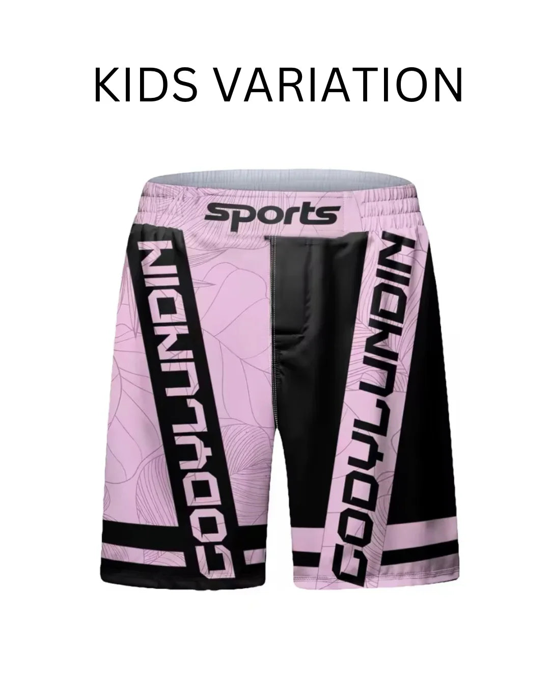 Black & Pink Premium BJJ No Gi / MMA Grappling Shorts - MADE TO ORDER 2 WEEK DISPATCH