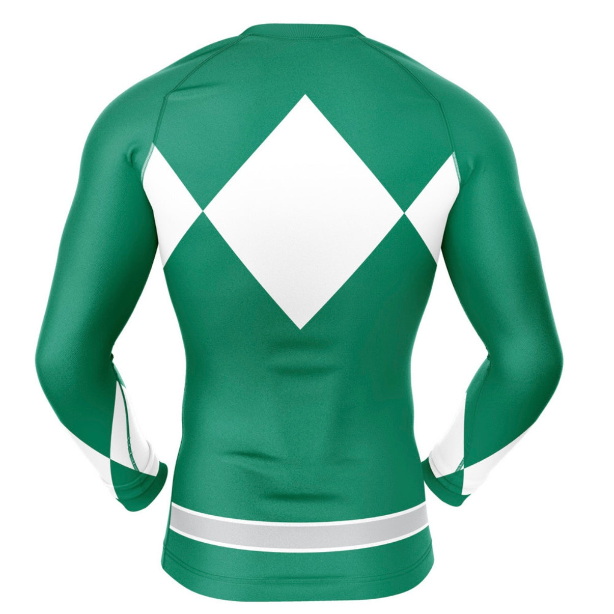 Green Power Ranger Premium Rash Guard - LONG OR SHORT SLEEVE - MADE TO ORDER 2 WEEK DISPATCH