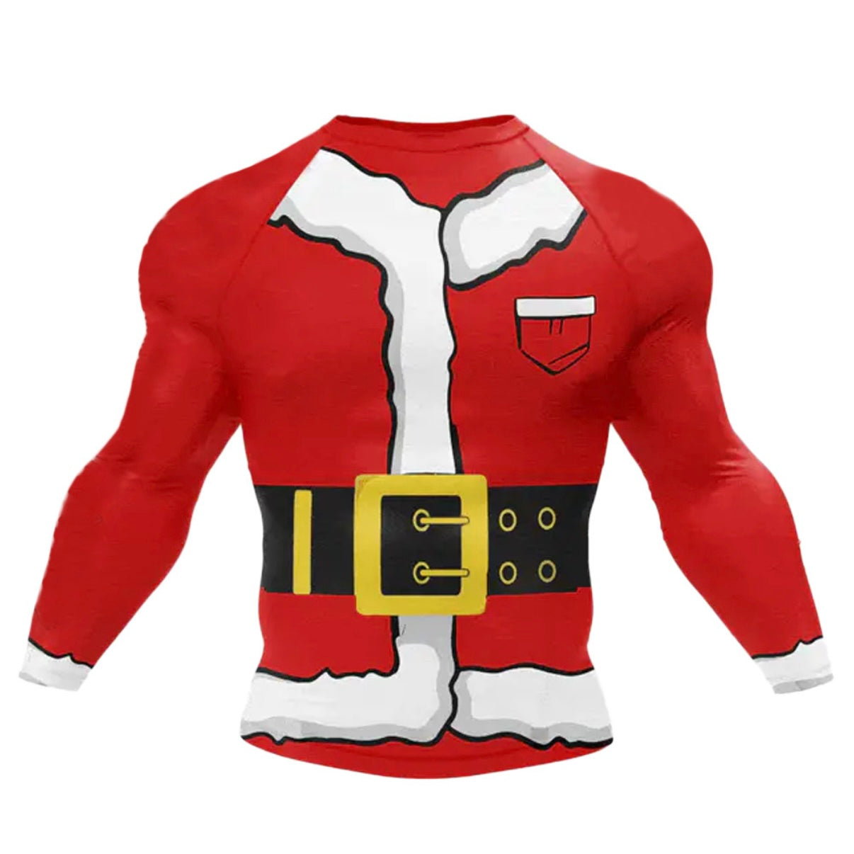 Father Christmas Premium Rash Guard - LONG OR SHORT SLEEVE - MADE TO ORDER 2 WEEK DISPATCH
