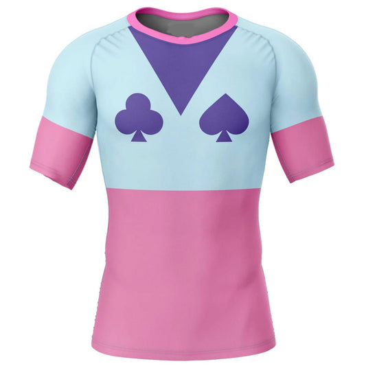 Hunter X Hunter Hisoka Premium Short Sleeve Rash Guard - MADE TO ORDER 2 WEEK DISPATCH
