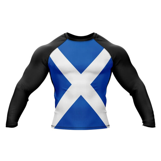 Scotland Premium Rash Guard - LONG OR SHORT SLEEVE - MADE TO ORDER 2 WEEK DISPATCH