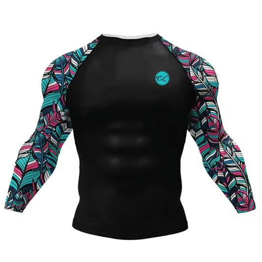 Colourful Roller Premium BJJ / MMA Rash Guard - LONG & SHORT SLEEVE VARIATIONS - MADE TO ORDER 2 WEEK DISPATCH