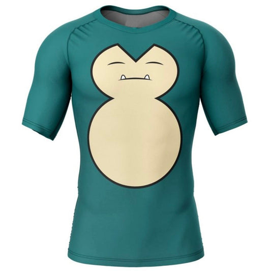 Pokemon Snorlax Premium Short Sleeve Rash Guard - MADE TO ORDER 2 WEEK DISPATCH