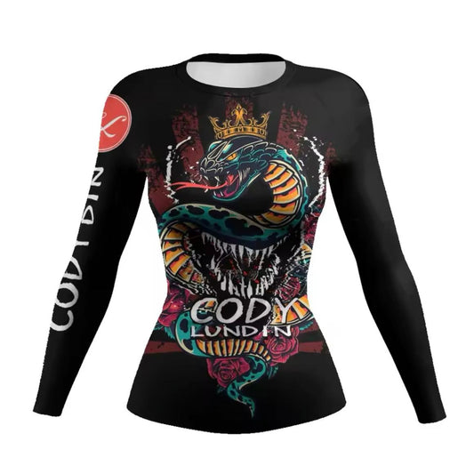 Women’s Snake King Premium BJJ / MMA Rash Guard - MADE TO ORDER 2 WEEK DISPATCH