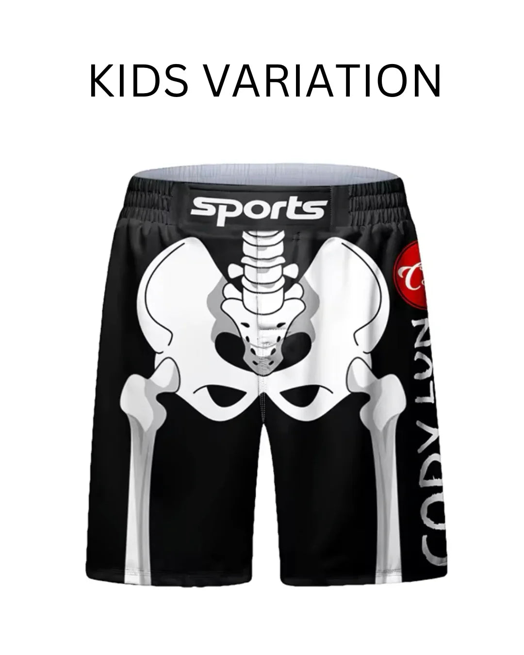 Skeleton Premium BJJ No Gi / MMA Grappling Shorts - MADE TO ORDER 2 WEEK DISPATCH