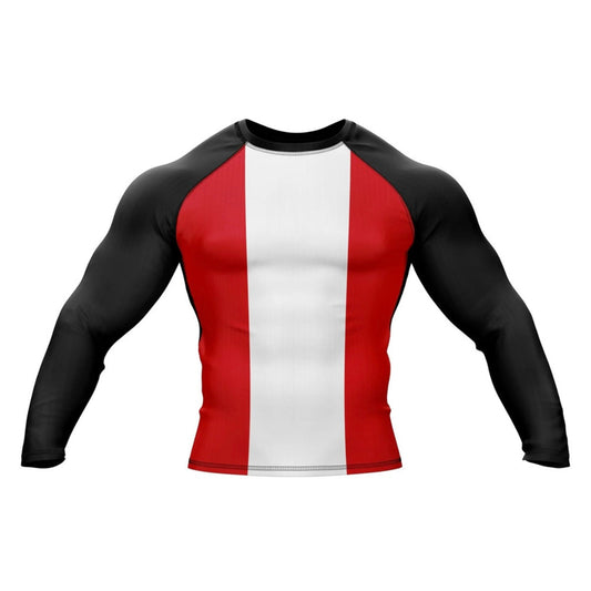 Peru Premium Rash Guard - LONG OR SHORT SLEEVE - MADE TO ORDER 2 WEEK DISPATCH