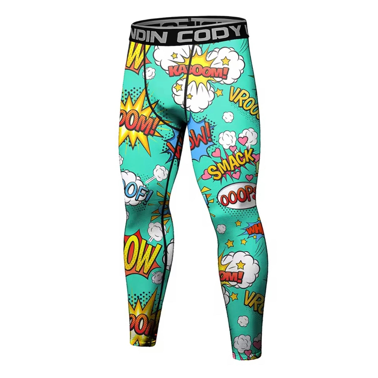 Comic Premium Compression Spats for BJJ, MMA, Wrestling, CrossFit, Yoga, Running, Cycling, and More - MADE TO ORDER 2 WEEK DISPATCH
