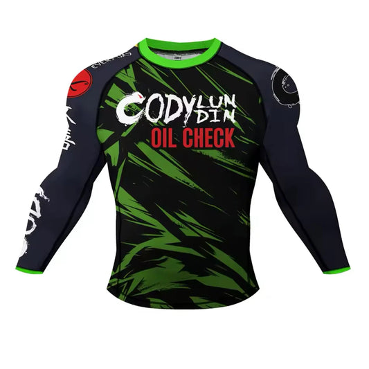 Oil Check Premium BJJ / MMA Rash Guard - LONG & SHORT SLEEVE VARIATIONS - MADE TO ORDER 2 WEEK DISPATCH