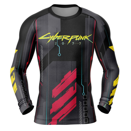 Cyberpunk 2077 Premium Rash Guard - LONG OR SHORT SLEEVE - MADE TO ORDER 2 WEEK DISPATCH