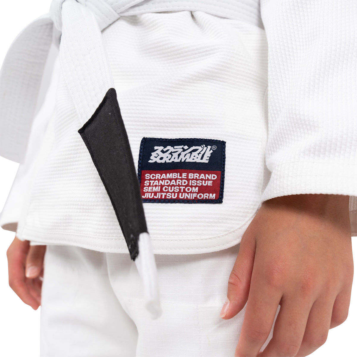 Scramble Kids Standard Issue Jiu Jitsu Gi - White