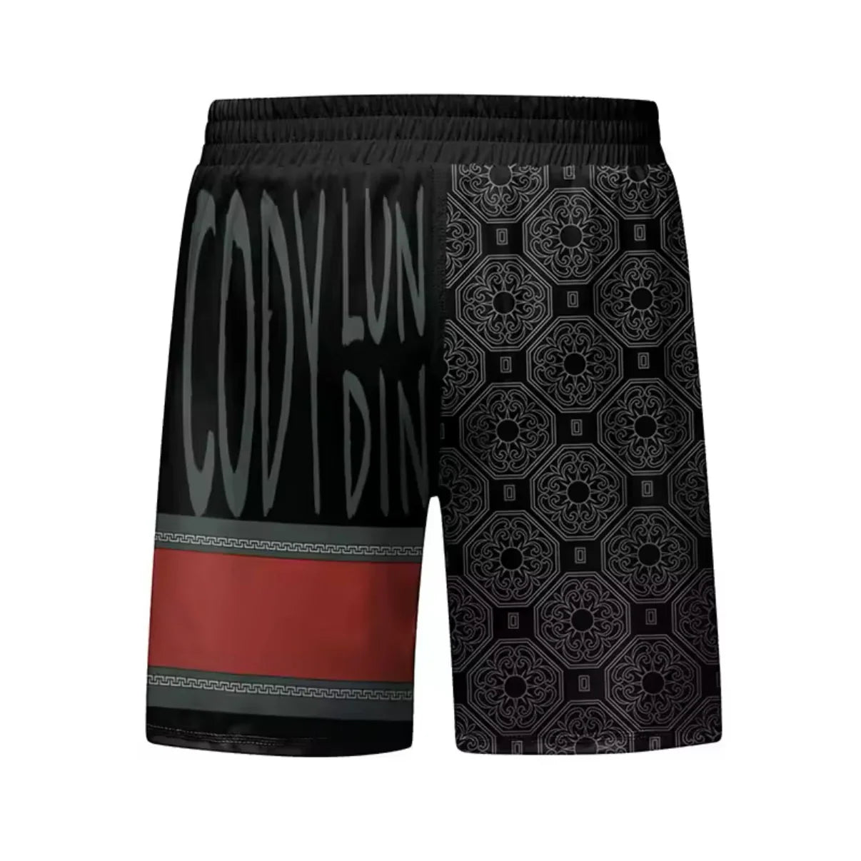 Black & Red Premium BJJ No Gi / MMA Grappling Shorts - MADE TO ORDER 2 WEEK DISPATCH