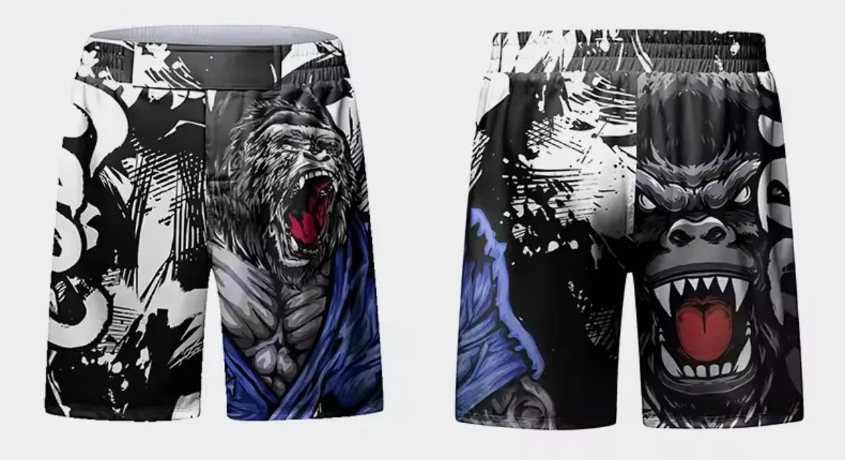 Gorilla Rage Premium BJJ No Gi / MMA Grappling Shorts - MADE TO ORDER 2 WEEK DISPATCH