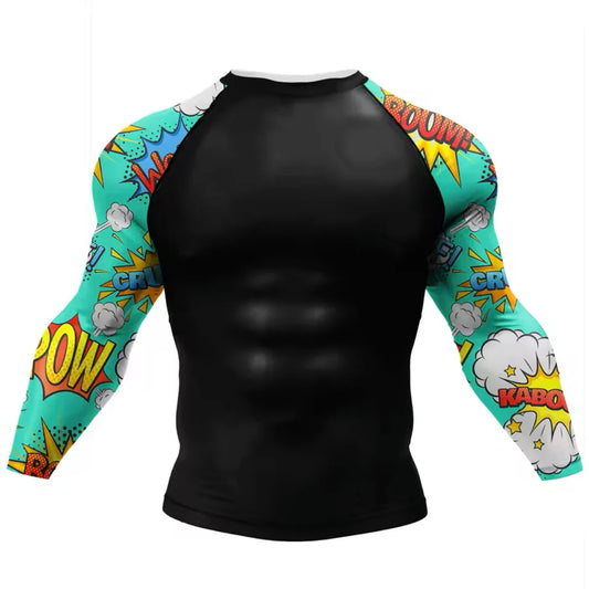 Comic Premium BJJ / MMA Rash Guard - LONG & SHORT SLEEVE VARIATIONS - MADE TO ORDER 2 WEEK DISPATCH