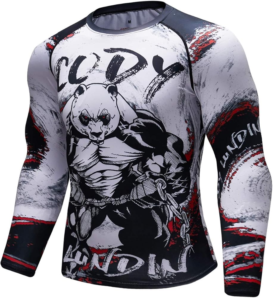 Panda Premium Long Sleeve BJJ Rash Guard