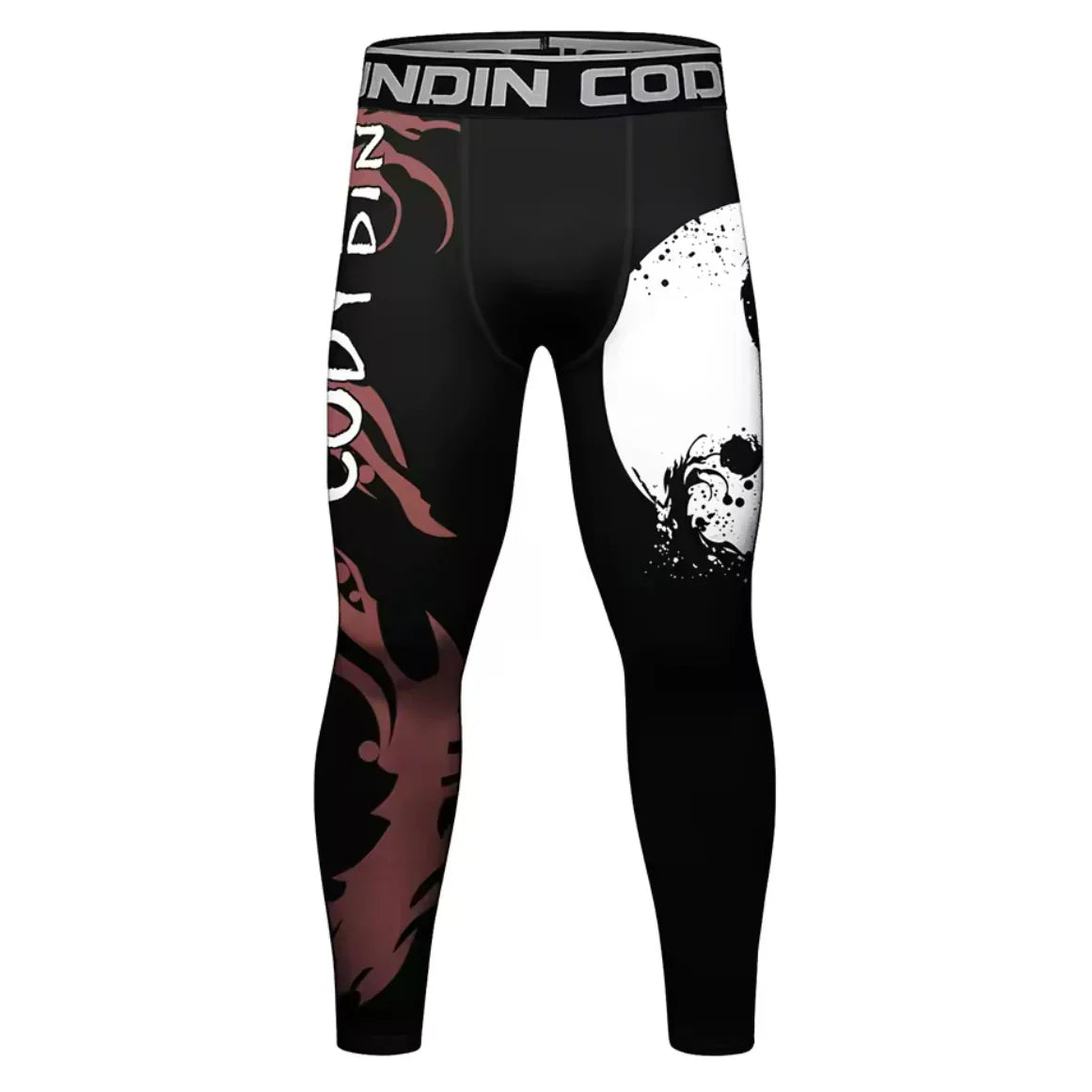 Yin Yang Premium Compression Spats for BJJ, MMA, Wrestling, CrossFit, Yoga, Running, Cycling, and More - MADE TO ORDER 2 WEEK DISPATCH