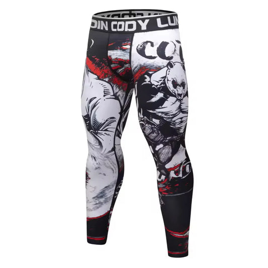 Panda Premium Compression Spats for BJJ, MMA, Wrestling, CrossFit, Yoga, Running, Cycling, and More - MADE TO ORDER 2 WEEK DISPATCH