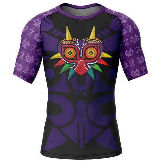 Legend of Zelda Majora’s Mask Premium Short Sleeve Rash Guard - MADE TO ORDER 2 WEEK DISPATCH