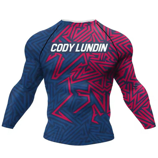 Abstract Geometric Premium BJJ / MMA Rash Guard - LONG & SHORT SLEEVE VARIATIONS - MADE TO ORDER 2 WEEK DISPATCH
