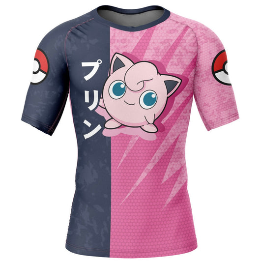 Pokemon Jigglypuff Premium Short Sleeve Rash Guard - MADE TO ORDER 2 WEEK DISPATCH