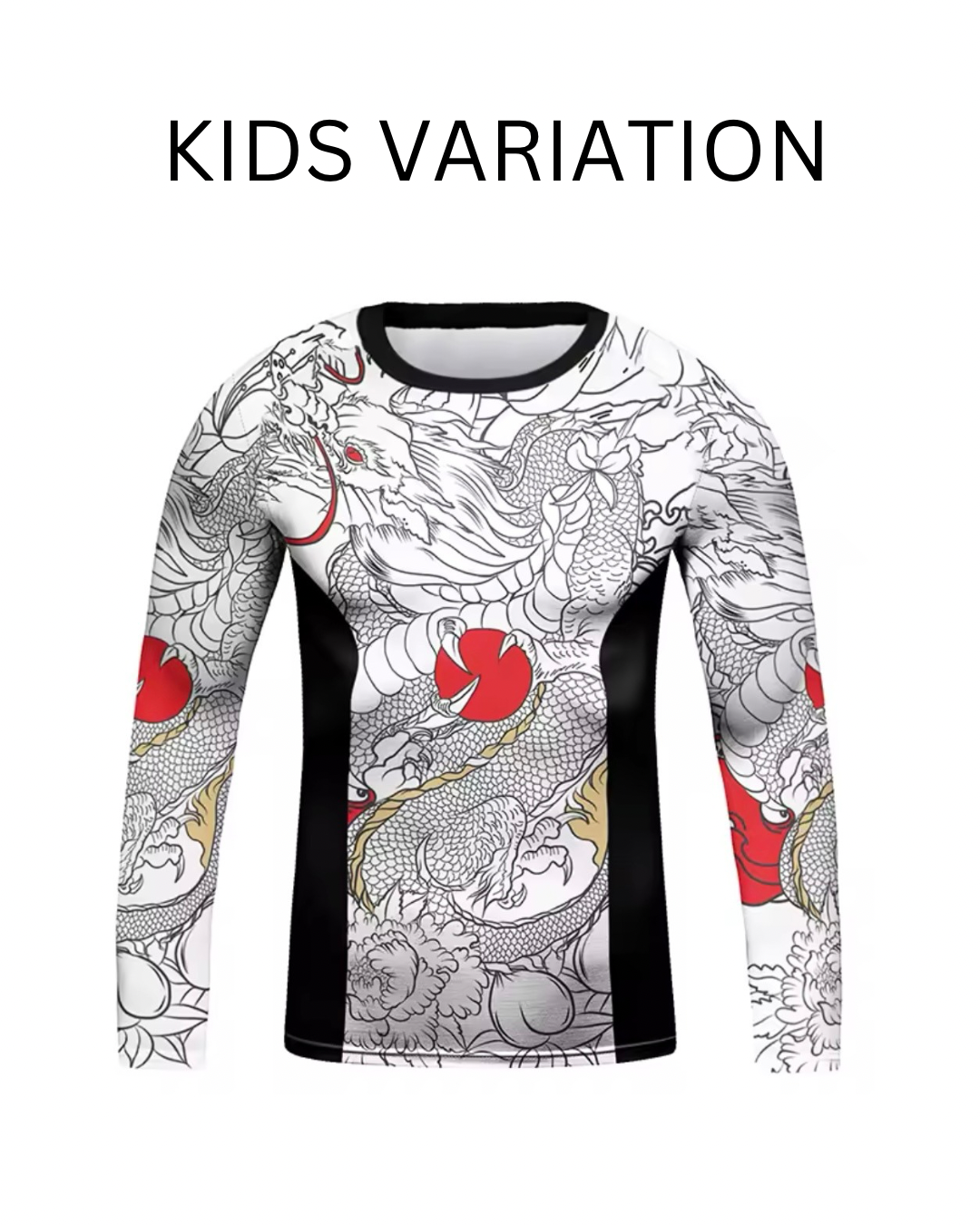 Dragon Roller Premium BJJ No Gi / MMA Set. Rash Guard, Shorts & Spats - MADE TO ORDER 2 WEEK DISPATCH
