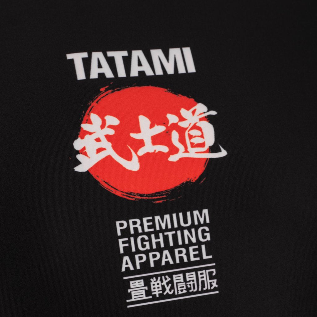 Tatami Black Bushido Long Sleeve Rash Guard