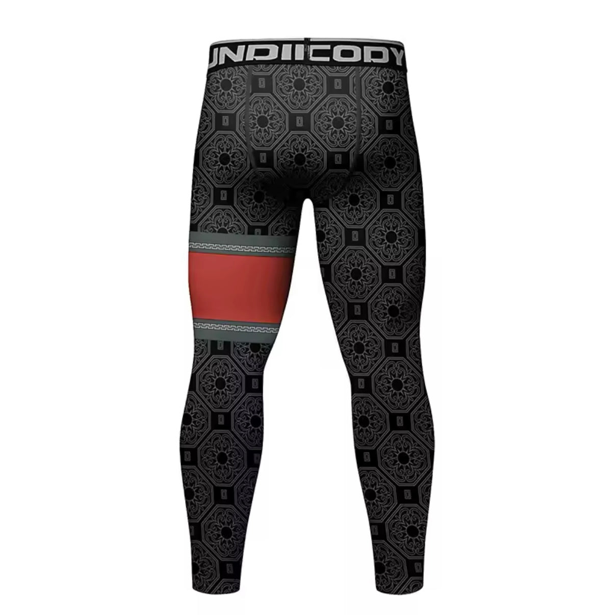 Black & Red Premium Compression Spats for BJJ, MMA, Wrestling, CrossFit, Yoga, Running, Cycling, and More - MADE TO ORDER 2 WEEK DISPATCH