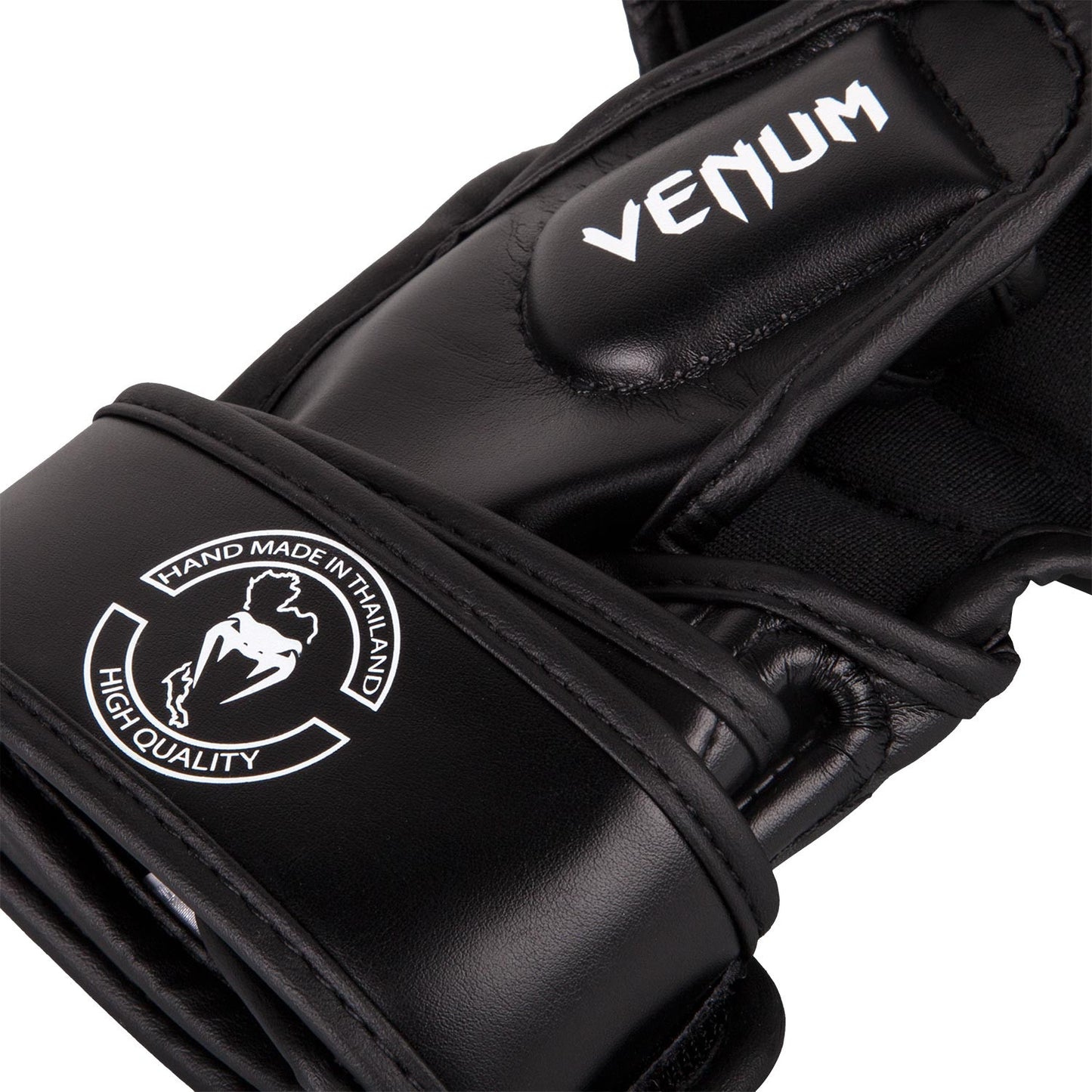 Venum Black MMA Impact Sparring Gloves - 7oz