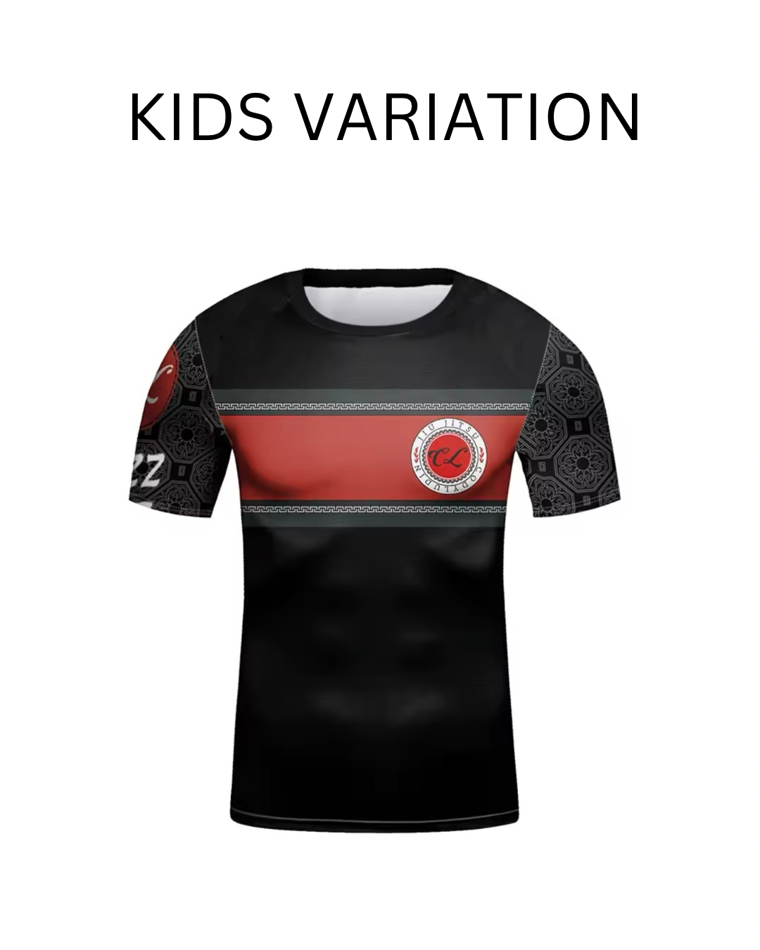 Black & Red Premium BJJ / MMA Rash Guard - LONG & SHORT SLEEVE VARIATIONS - MADE TO ORDER 2 WEEK DISPATCH