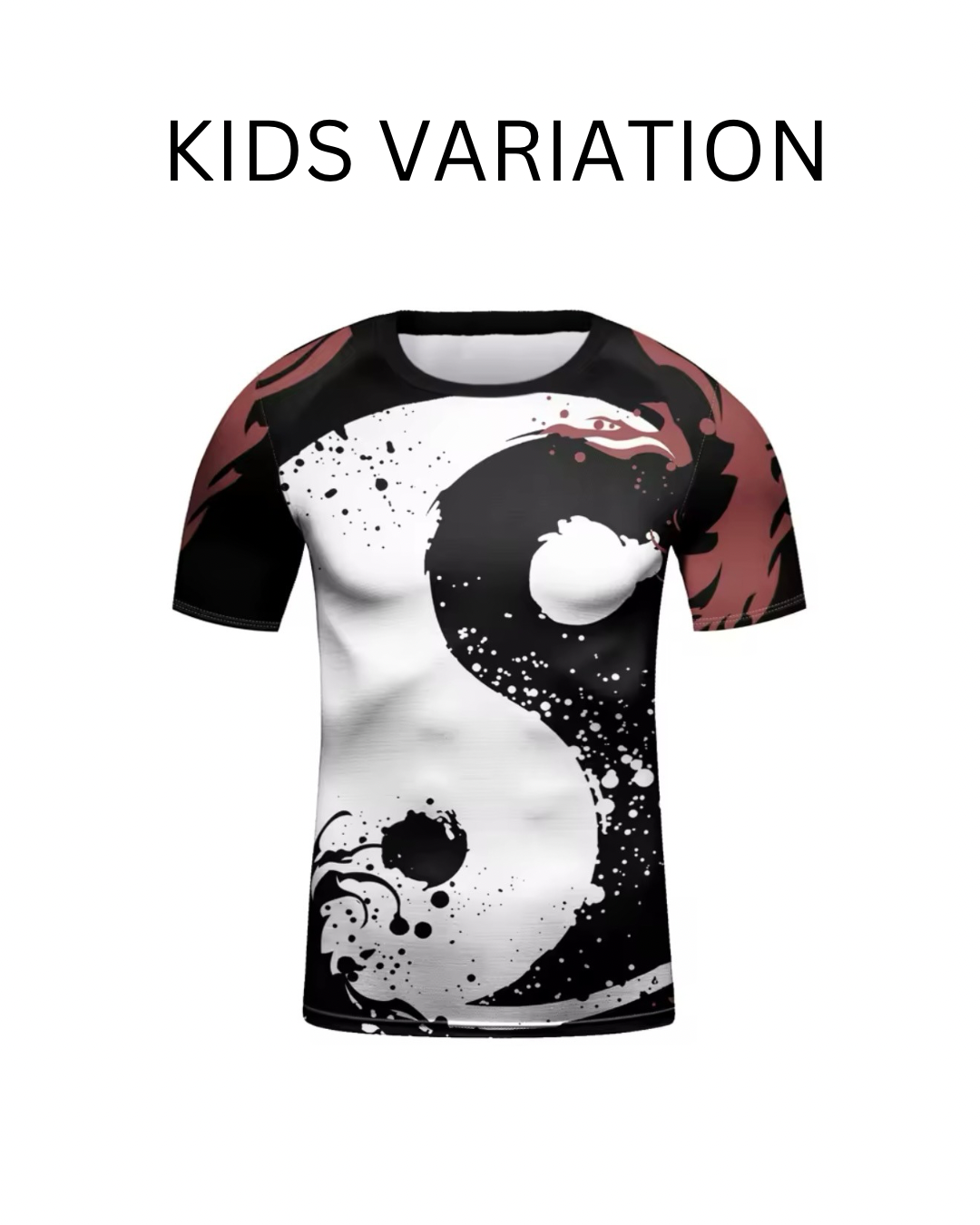 Yin Yang Premium BJJ No Gi / MMA Set. Rash Guard, Shorts & Spats - MADE TO ORDER 2 WEEK DISPATCH