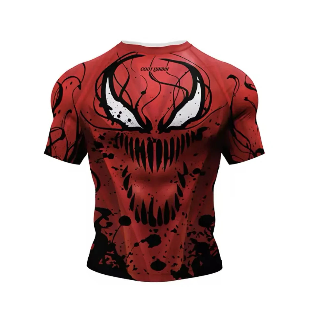 Red Carnage Premium BJJ / MMA Rash Guard - LONG & SHORT SLEEVE VARIATIONS - MADE TO ORDER 2 WEEK DISPATCH