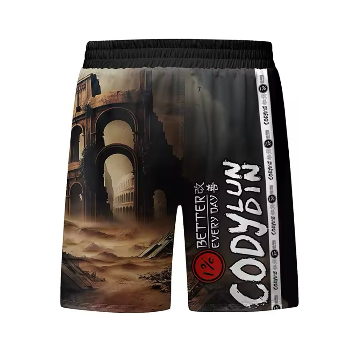 Gladiator Premium BJJ No Gi / MMA Set. Rash Guard, Shorts & Spats - MADE TO ORDER 2 WEEK DISPATCH