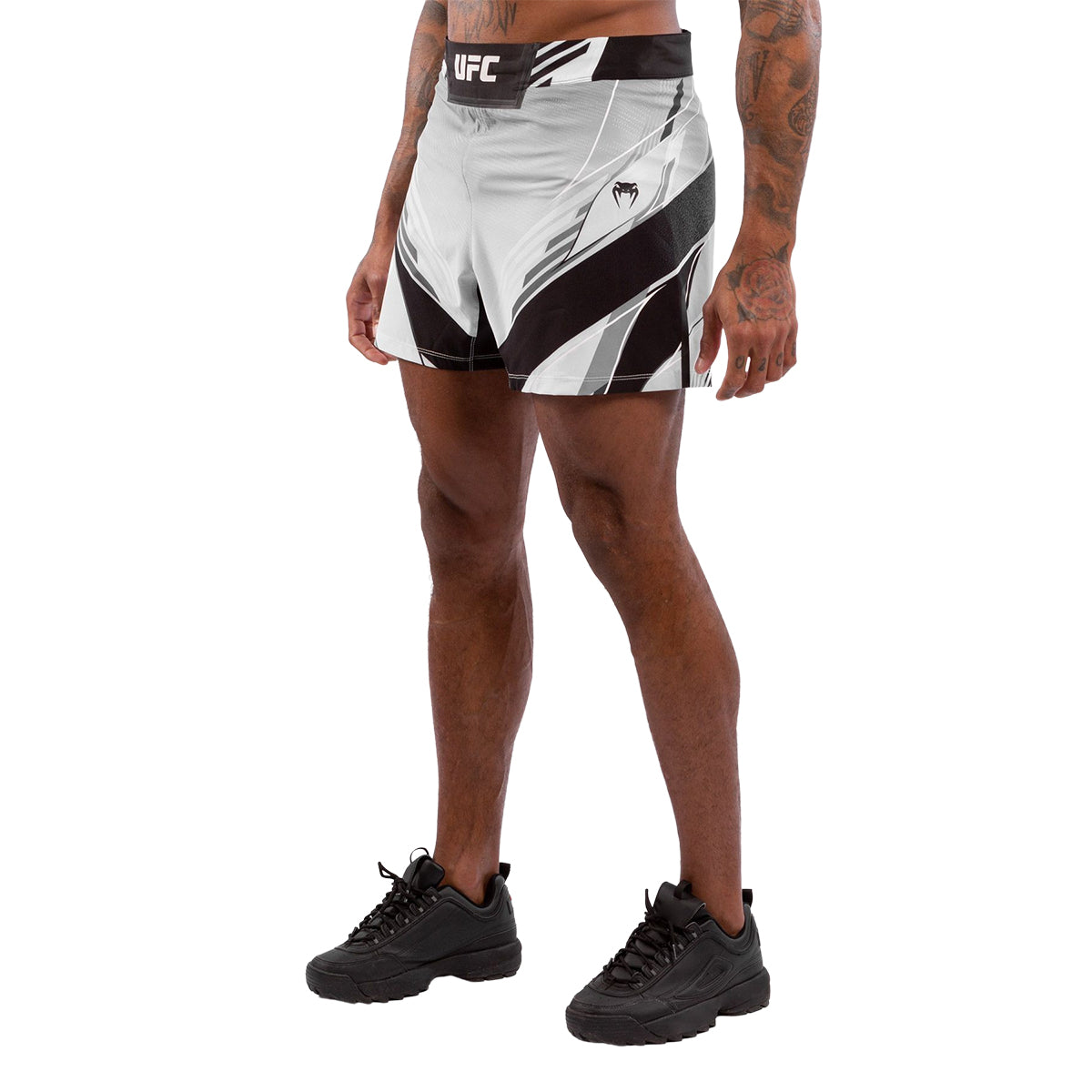 Venum x UFC Authentic Short Fit Mens Fight Shorts - White