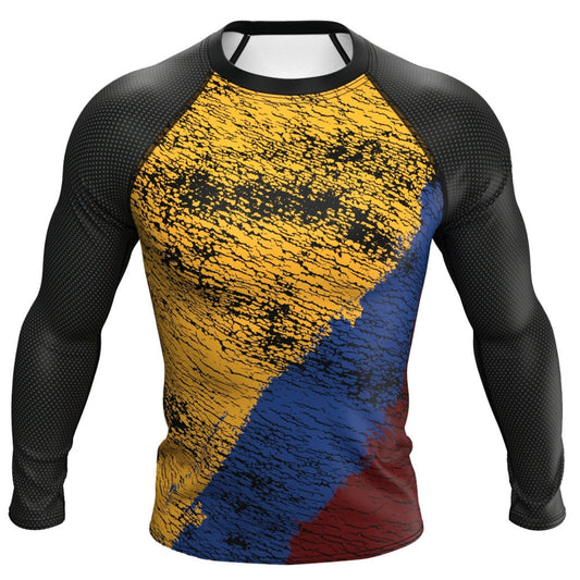 Colombia Premium Rash Guard - LONG OR SHORT SLEEVE - MADE TO ORDER 2 WEEK DISPATCH