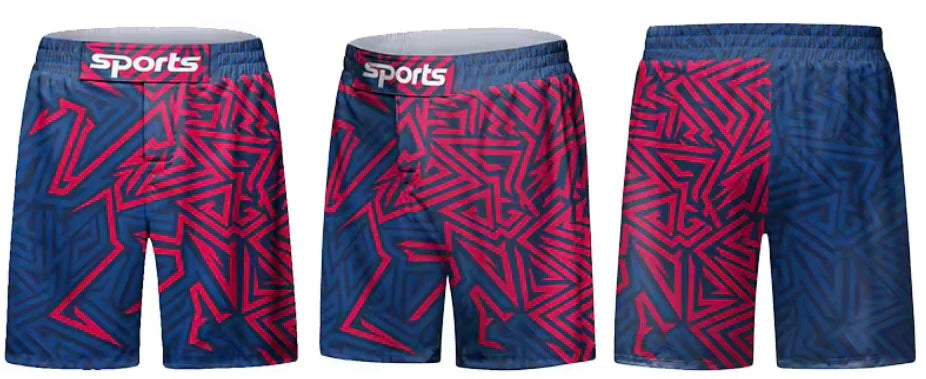 Abstract Geometric Premium BJJ No Gi / MMA Grappling Shorts - MADE TO ORDER 2 WEEK DISPATCH