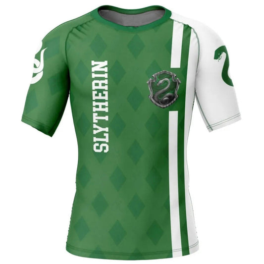 Harry Potter Slytherin Premium Rash Guard - LONG OR SHORT SLEEVE - MADE TO ORDER 2 WEEK DISPATCH