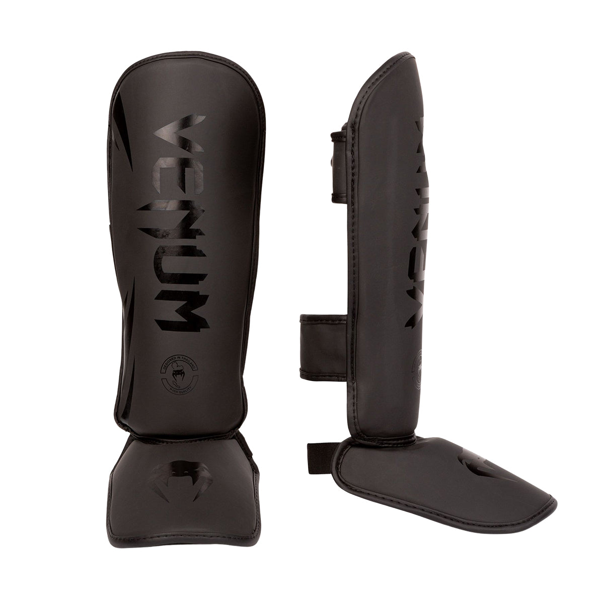 Venum Kids Challenger Shin Guards  - Black