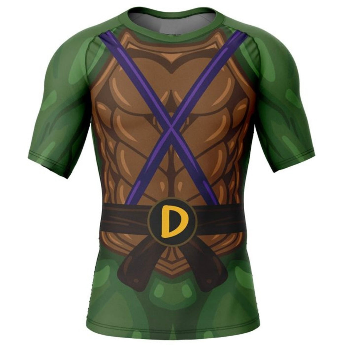 Teenage Mutant Ninja Turtle Donatello Premium Short Sleeve Rash Guard - MADE TO ORDER 2 WEEK DISPATCH