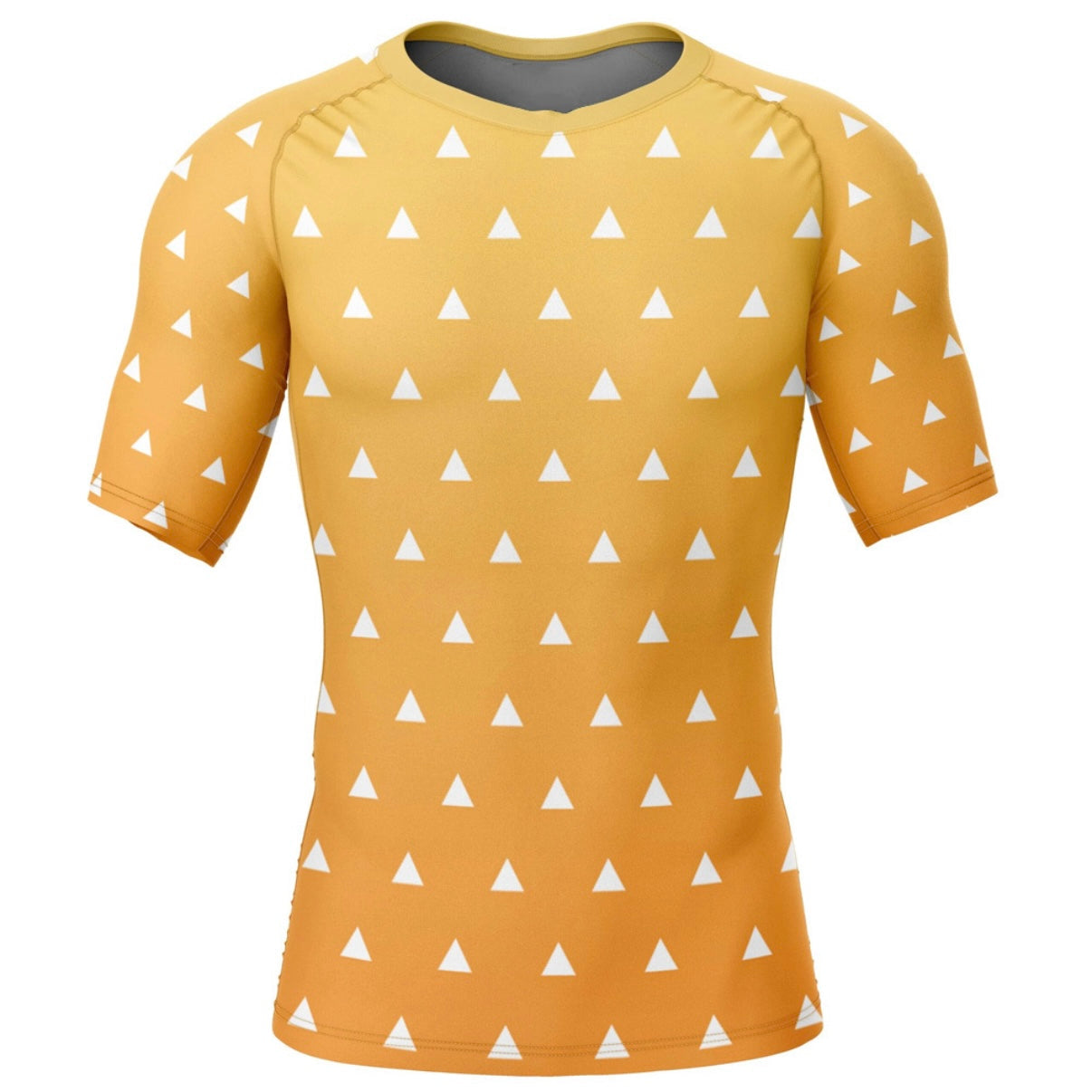 Demon Slayer Zenitsu Agatsuma Premium Rash Guard - LONG OR SHORT SLEEVE - MADE TO ORDER 2 WEEK DISPATCH