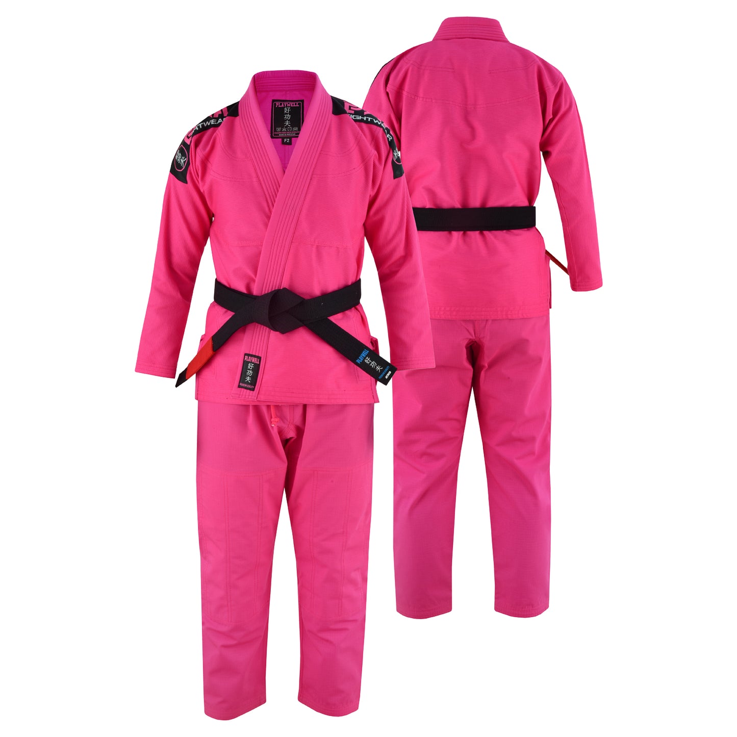 Playwell Adults Ladies Pro Elite BJJ Jiu Jitsu Gi -  Pink