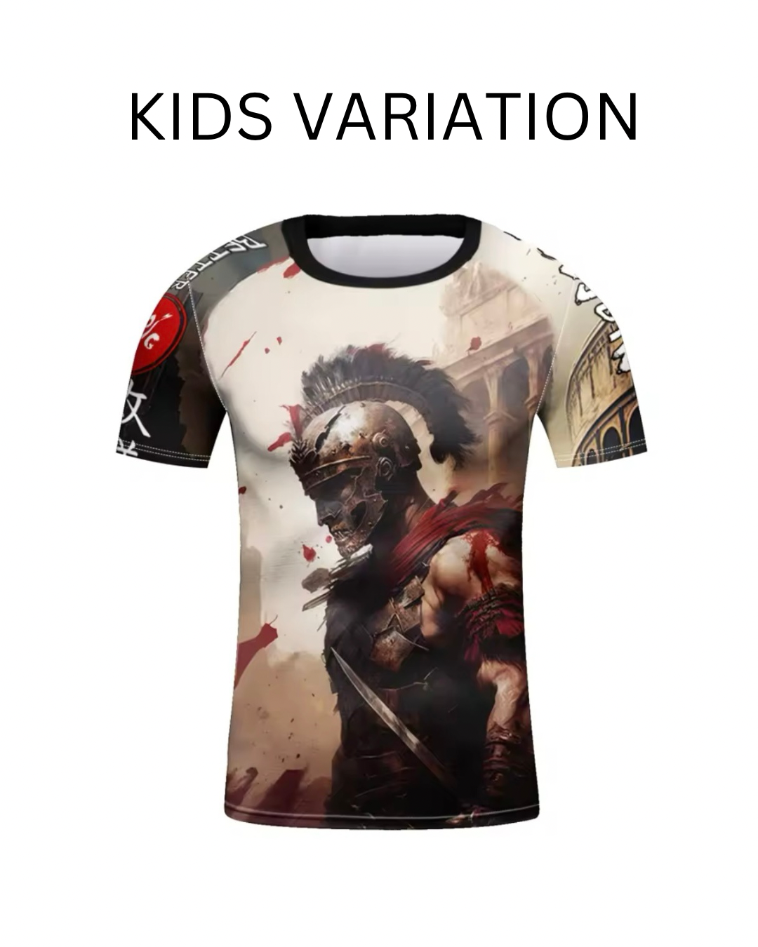 Gladiator Premium BJJ / MMA Rash Guard - LONG & SHORT SLEEVE VARIATIONS - MADE TO ORDER 2 WEEK DISPATCH