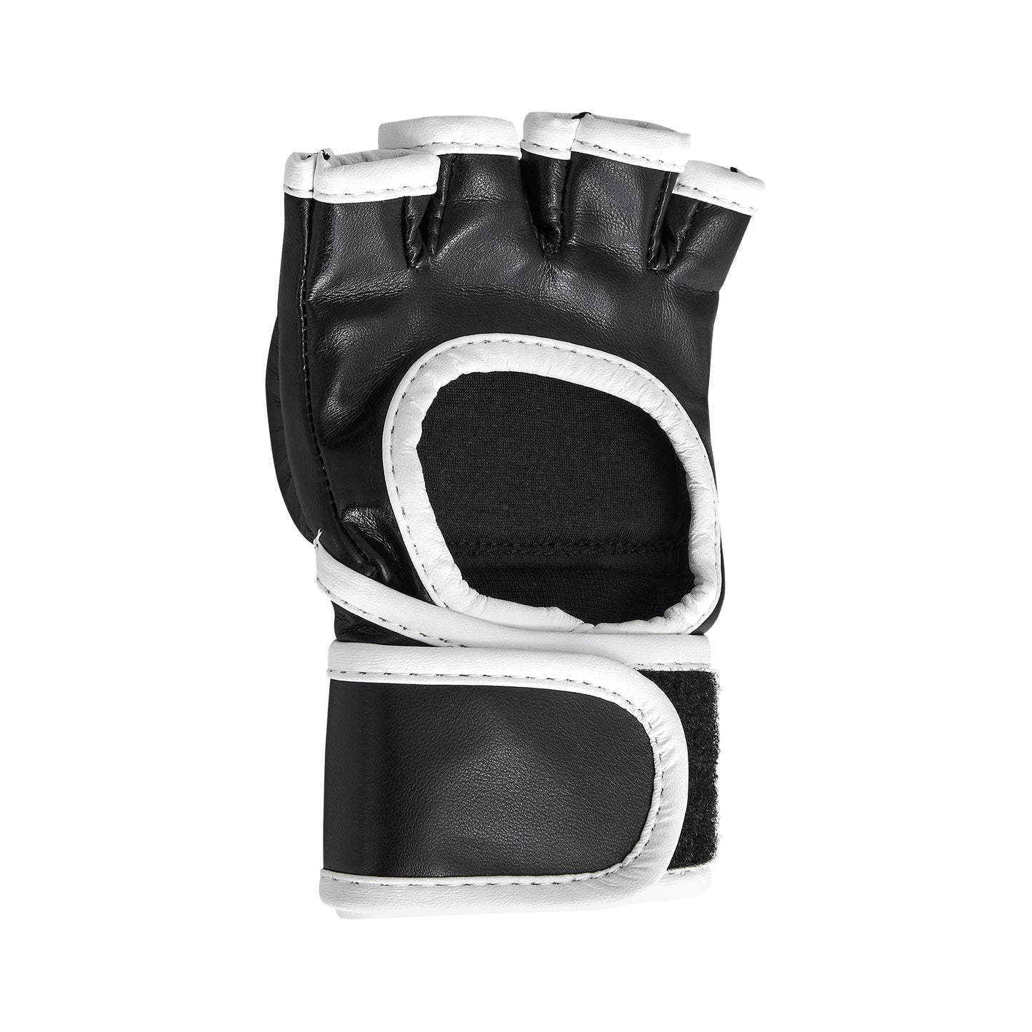 Childrens Elite MMA Grappling Fight Gloves - Black/White