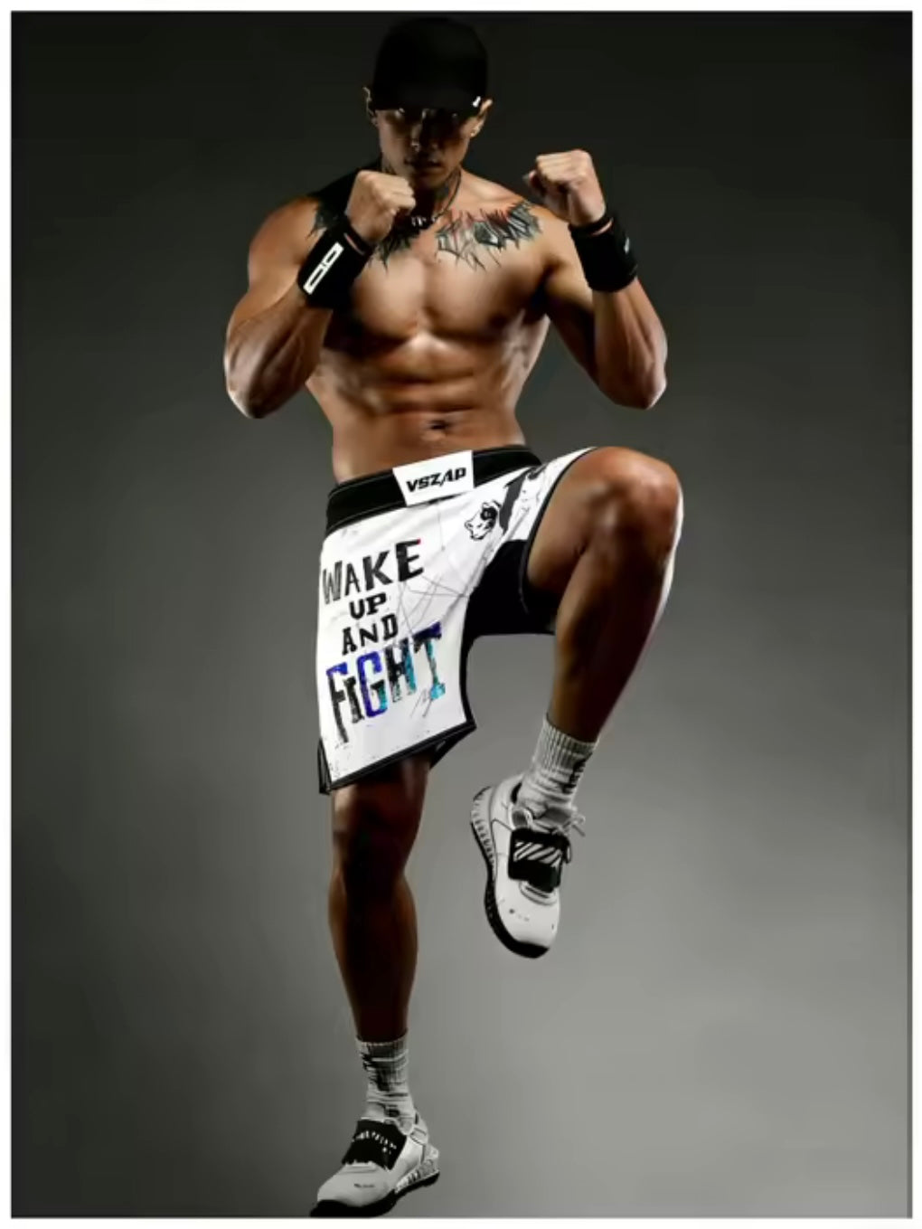 Wake Up and Fight MMA Grappling Shorts - MADE TO ORDER 2 WEEK DISPATCH